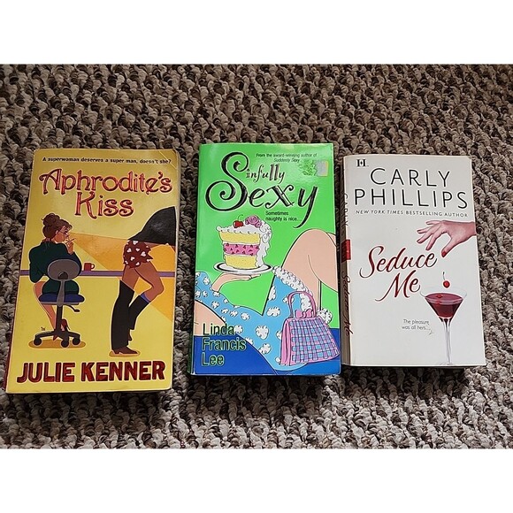 Other | 3 Hot Sexy Romance Novels Pbs Aphrodites Kiss Seduce Me Sinfully Sexy | Poshmark